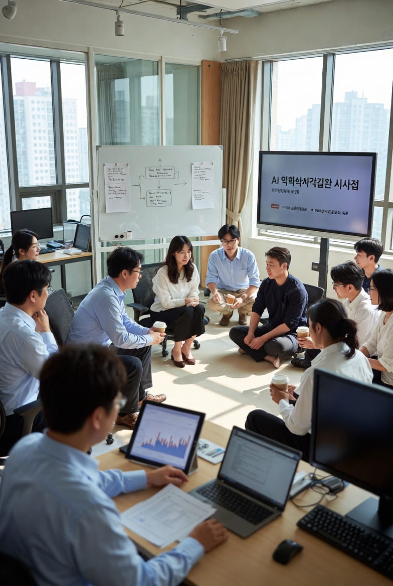 AI 통합 한국 직장