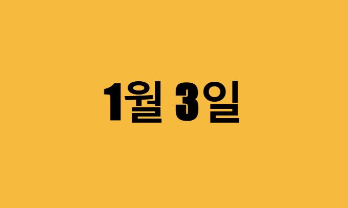 1월 3일 생일 연예인, 유명인