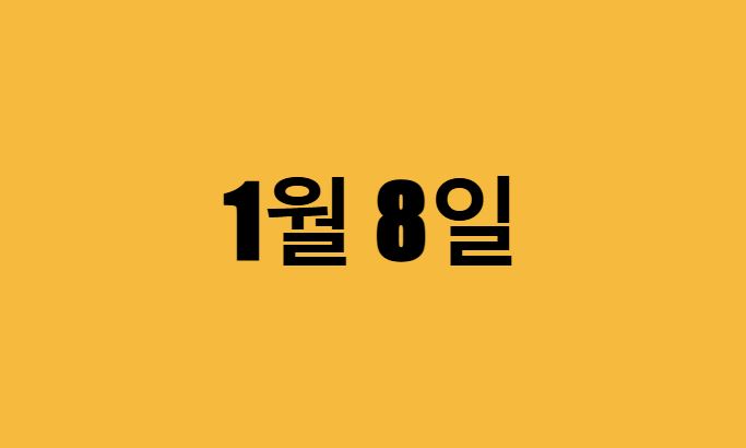 1월 8일 생일 연예인
