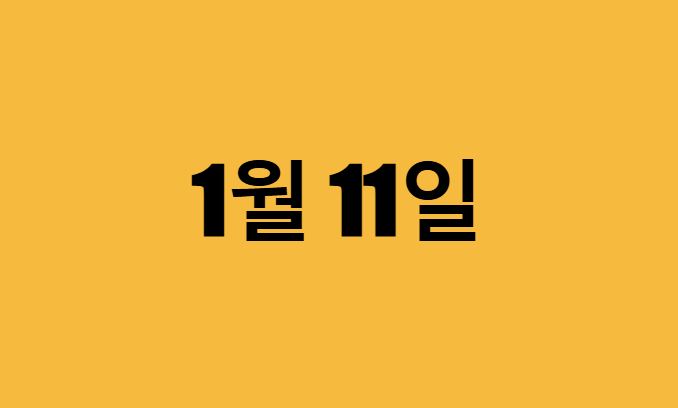 1월 11일 생일 연예인, 유명인